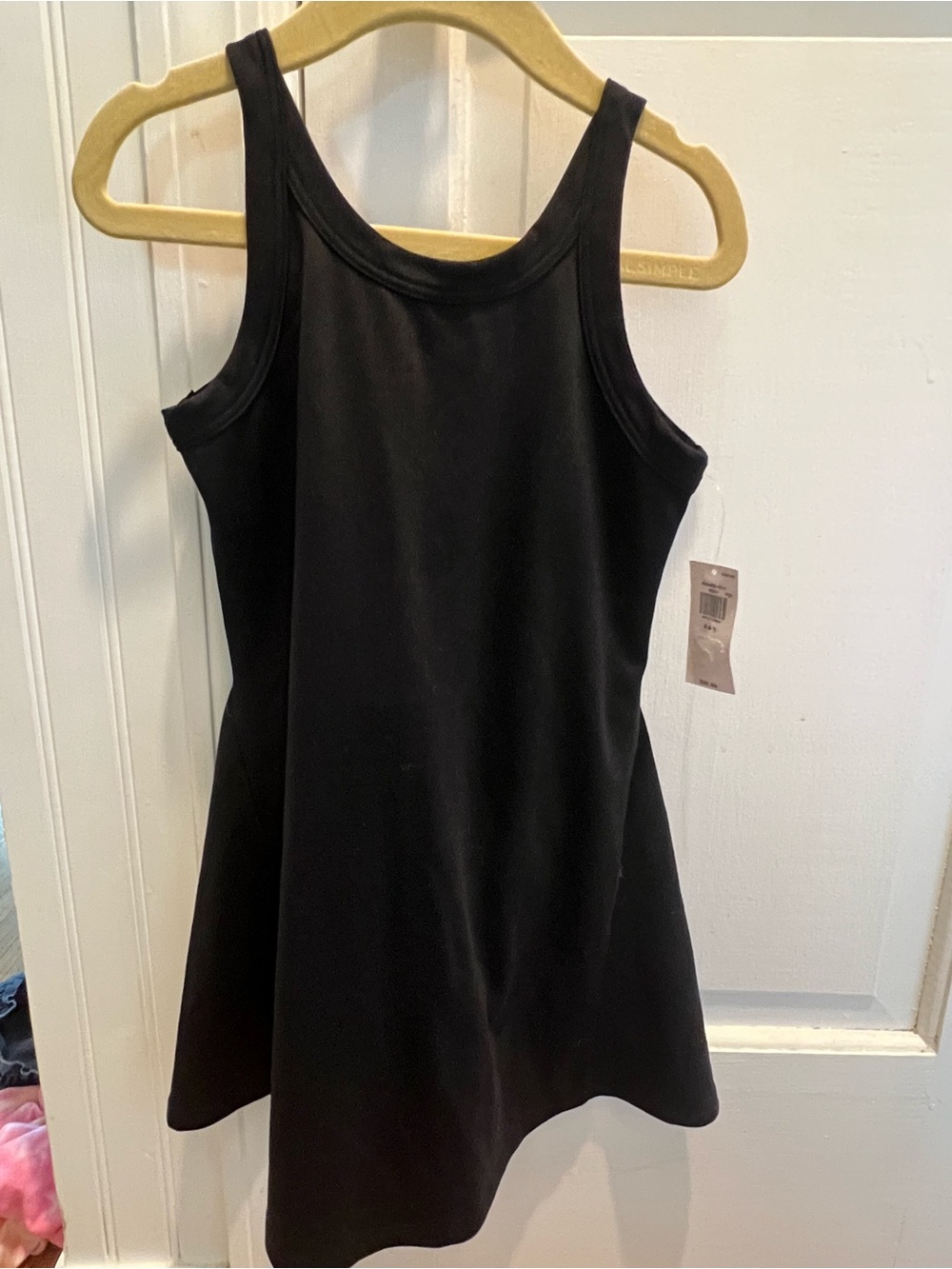 NWT- old navy girls Black Sleeveless Tank Dress size small 6/7